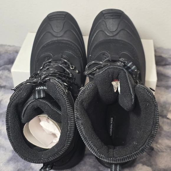 NWB London Fog Breckenridge Boots Black Insulated Waterproof sZ 10 - Picture 4 of 8
